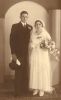 1934 Huwelijksfoto Dominicus Jongma en Marie Sidro